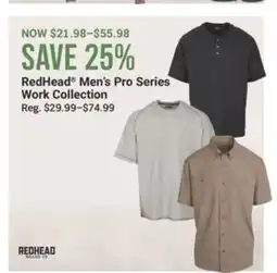 Cabela's RedHead Men's Pro Series Work Collection offer