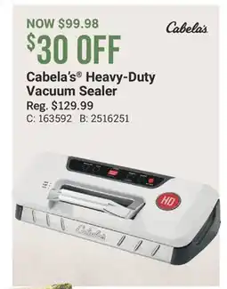 Cabela's Cabela's Heavy-Duty Vacuum Sealer offer