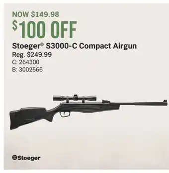 Cabela's Stoeger S3000-C Compact Airgun offer