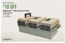 Cabela's Magnum 3-Box Ammo Crate offer