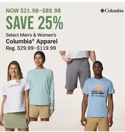 Cabela's Columbia Apparel offer