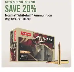 Cabela's Norma Whitetail Ammunition offer