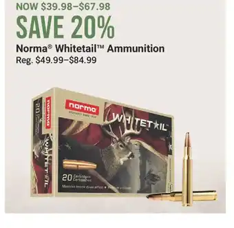 Cabela's Norma Whitetail Ammunition offer