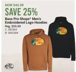 Cabela's Bass Pro Shops Men's Embroidered Logo Hoodies offer