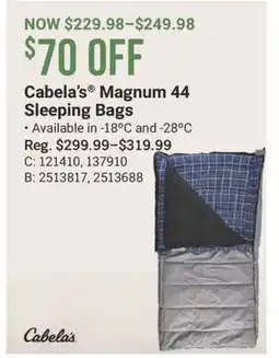 Cabela's Cabela's Magnum 44 Sleeping Bags offer