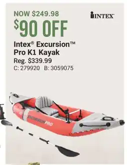 Cabela's Intex Excursion Pro K1 Kayak offer
