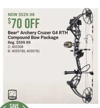 Cabela's Bear Archery Cruzer G4 RTH Compound Bow Package offer