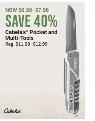Cabela's Cabela's Pocket and Multi-Tools offer