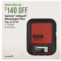 Cabela's Garmin inReach Messenger Plus offer