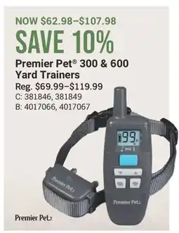 Cabela's Premier Pet 300 & 600 Yard Trainers offer