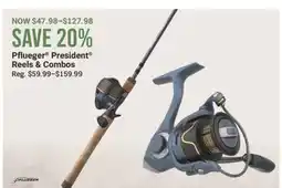 Cabela's Pflueger President Reels & Combos offer