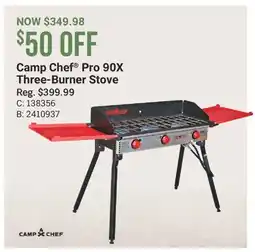 Cabela's Camp Chef Pro 90X Three-Burner Stove offer