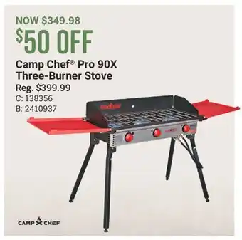 Cabela's Camp Chef Pro 90X Three-Burner Stove offer