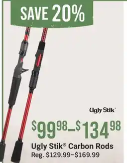 Cabela's Ugly Stik Carbon Rods offer
