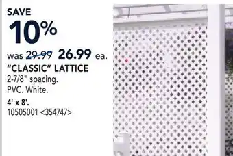 RONA Classic Lattice offer