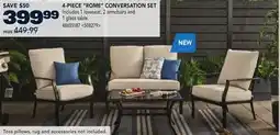 RONA 4-PIECE ROME CONVERSATION SET offer