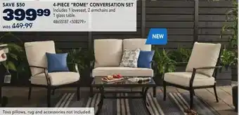 RONA 4-PIECE ROME CONVERSATION SET offer