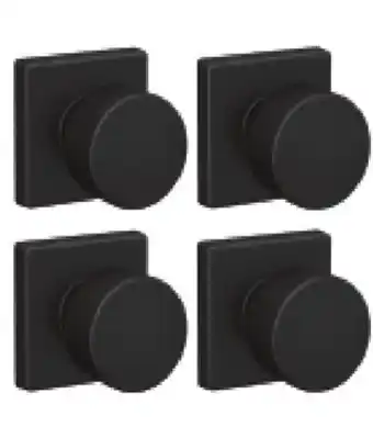 RONA HOMEFRONT BY SCHLAGE Passage knobs, black offer