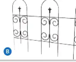 RONA Versaille Style, black decorative garden fences offer