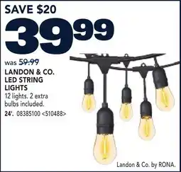 RONA LANDON & CO. LED STRING LIGHTS offer