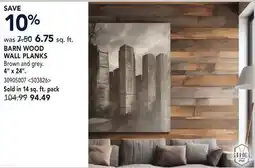 RONA BARN WOOD WALL PLANKS offer