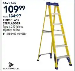 RONA LOUISVILLE FIBREGLASS STEPLADDER 6' offer