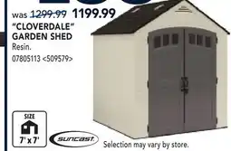 RONA CLOVERDALE GARDEN SHED offer