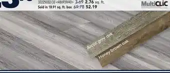 RONA MULTICLIC vinyl flooring and tiles offer