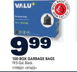 RONA VALU+ 100-BOX GARBAGE BAGS offer
