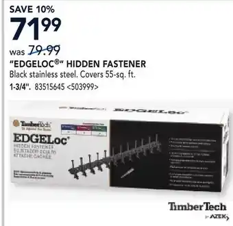 RONA TIMBERTECH 1-3/4 EDGELOC HIDDEN FASTENER offer