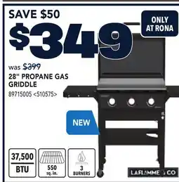 RONA 28 PROPANE GAS GRIDDLE offer