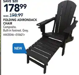 RONA FOLDING ADIRONDACK CHAIR offer