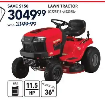 RONA CRAFTSMAN LAWN TRACTOR offer