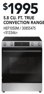 RONA 5.8 CU FT. TRUE CONVECTION RANGE offer