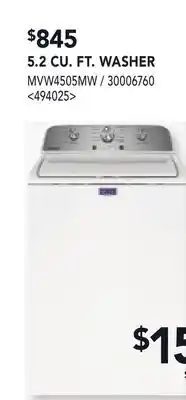 RONA 5.2 CU. FT. WASHER offer
