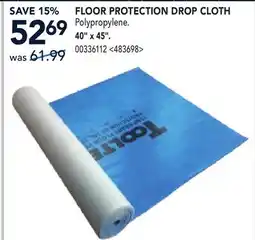 RONA FLOOR PROTECTION DROP CLOTH 40 x 45 offer