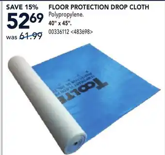 RONA FLOOR PROTECTION DROP CLOTH 40 x 45 offer