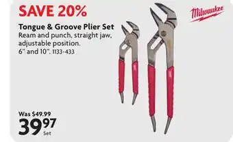 Home Hardware Tongue & Groove Pliers Set offer