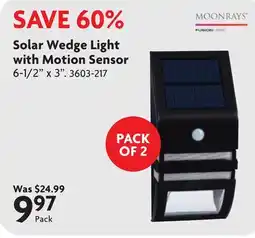Home Hardware Solar Wedge Light with Motion Sensor offer