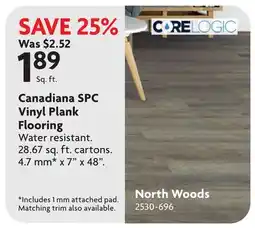 Home Hardware Canadiana SPC Plank Flooring offer