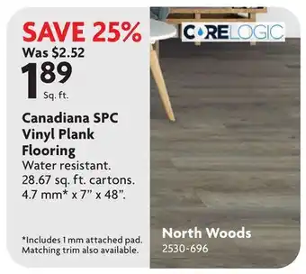 Home Hardware Canadiana SPC Plank Flooring offer