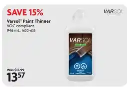 Home Hardware Paint Thinner VOC compliant offer
