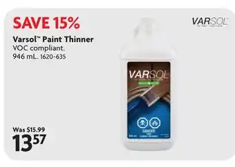 Home Hardware Paint Thinner VOC compliant offer