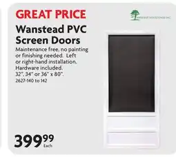 Home Hardware Wanstead PVC Screen Doors offer