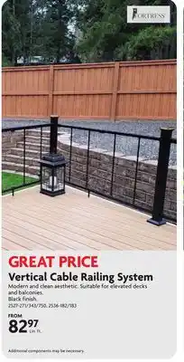 Home Hardware Vertical Cable Railing System offer