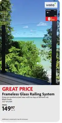 Home Hardware Frameless Glass Railing System offer