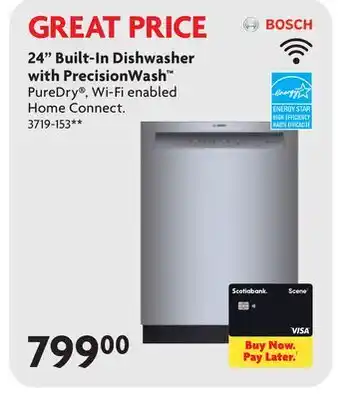 Home Hardware 24 Built-In Dishwasher with PrecisionWash offer