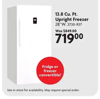Home Hardware 13.8 cu. ft. Upright Freezer offer