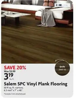 Home Hardware Salem SPC Vinyl Plank Flooring offer