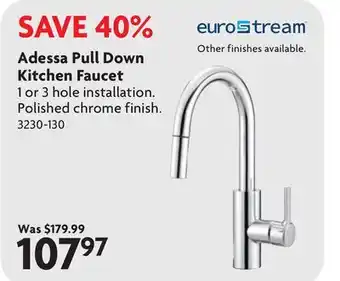 Home Hardware Adessa Single Handle Pull-Down Kitchen Faucet offer